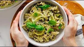 Gaby’s Pasta with Peas and Pesto