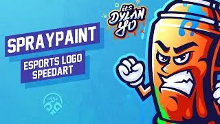 Spray Paint Logo Speedart | Adobe illustrator | Adobe Photoshop | Dgn Punk | sports Identity design