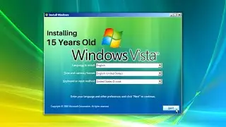 Installing Windows Vista after 15 Years (2023)