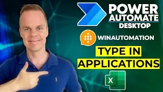 WinAutomation - How to get data from Excel and type it in Applications