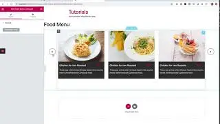 Create a custom Elementor Widget - Food Menu Owl Carousel