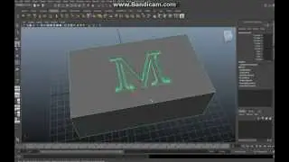 Maya tutorial : How to indent letters into polygon objects in Maya