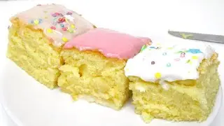 3in1 Tray Cake: Tottenham and sprinkle sponge (School cake)