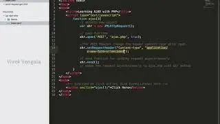 Learn Ajax with PHP : 3 Sending AJAX Request with POST Method