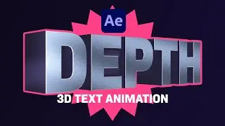 3D Text Animation in After Effects | Tutorial