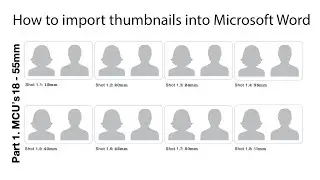 How to import a thumbnail image into Microsoft Word