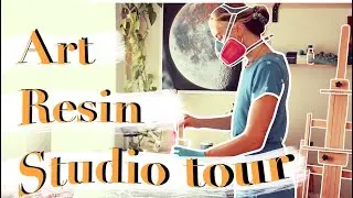 my epoxy resin art studio tour 🎨