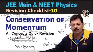 Conservation of Momentum & Collisions | Revision Checklist 10 for JEE Main & NEET Physics