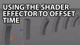 Cinema4D Tutorial: Using the Shader Effector to Offset Time (Beginner)