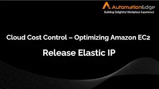 Amazon EC2 - Release Elastic IP