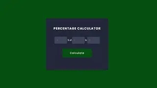 Percentage Calculator  _  JavaScript Project For Beginners