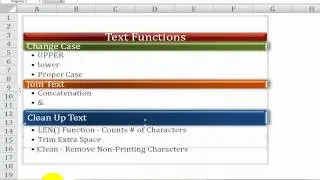 How to Work With Text Functions in Excel