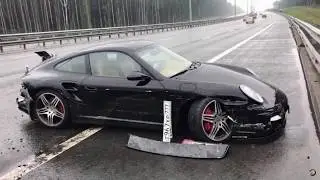 Wylsacom Попал в аварию   Porsche 911 Drop Test