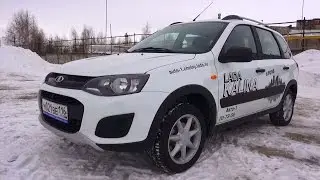 2015 Lada Kalina Cross. Start Up, Engine, and In Depth Tour.