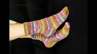 БАЗОВЫЕ НОСКИ ЗА ВЕЧЕР/Knitted Socks/Calcetines de punto/Stricksocken/Strikkede sokker/Chaussettes