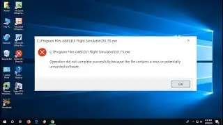 Fix Operation did not complete successfully because the file contains a virus (100% Works)