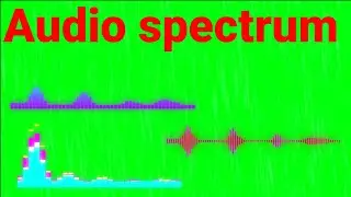 Audio spectrum green screen । Audio spectrum green screen no copyright। green screen audio spectrum