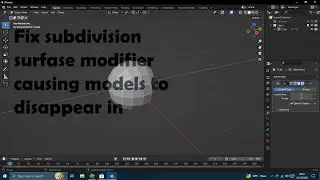 Fix subdivision surface modifier causing models to disappear in Blender