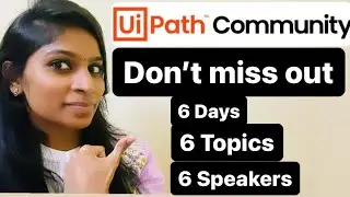 UiPath community event on all advanced concepts of UiPath - by all women across community-RSVP TODAY