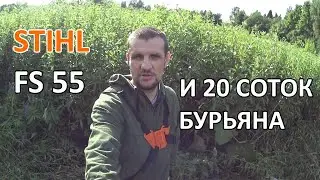 Мотокоса Stihl FS 55 и 20 соток бурьяна. Отзыв после 4 лет использования.