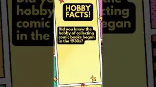 HOBBY FACTS! Did you know the hobby of collecting comic books began in the 1930's? 💥📗 