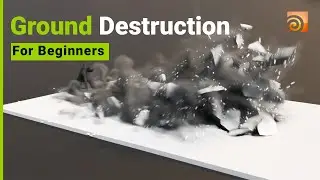 Ground Destruction For Beginner In Houdini | Houdini Tutorial