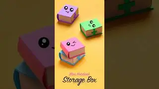 DIY Mini Book Storage Box | Mini Notebook | Paper Crafts