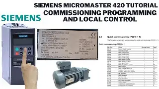 Siemens micromaster 420 parameter setting local control