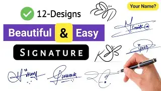 ✅ How to Make Easy and Beautiful Signature  | How to sign