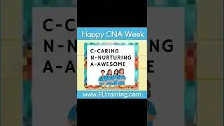 🩷 Happy Certified Nursing Assistant (CNA) Week from Nurse Eunice and Florida Training Academy. 🩺