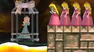 New Super Mario Bros. Wii - Multiple Peach's wants to rescue Rosalina