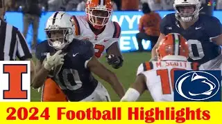 #19 Illinois vs #9 Penn State Football Game Highlights 9 28 2024