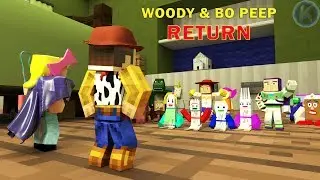 Toy Story 4.5 Woody and Bo Peep Return Minecraft Animation