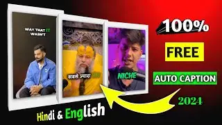 100% Free Auto Caption App | FREE Auto Caption Generator I Best Hindi Auto Subtitle App🔥✅️