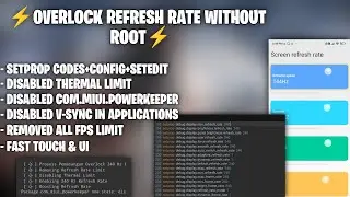 Boost Your Display: Overclock Refresh Rate Up to 240Hz (No Root Needed)