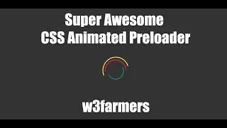 Super Awesome Animated Preloader ( loader or loading ) in your website