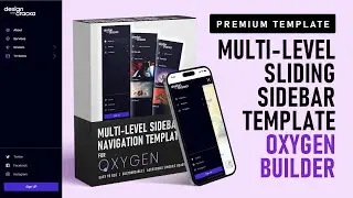Sidebar Slide Navigation Builder for Oxygen - TEMPLATE RELEASE