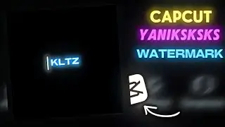 HOW to make Yaniksksks’s watermark on CAPCUT!