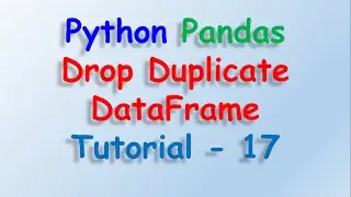 Python Pandas Remove Duplicate DataFrame Tutorial 17