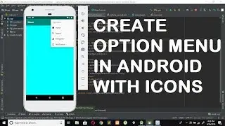 Option Menu in android with Icons |  Android studio tutorial | #android