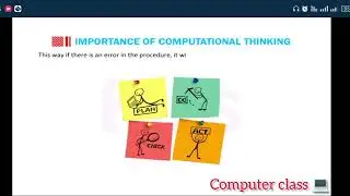 #class 6 chapter-1 Importance of Computational thinking #cyberbean