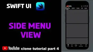 SwiftUI SideMenu View | SwiftUI Tutorial | YouTube Clone Part 4