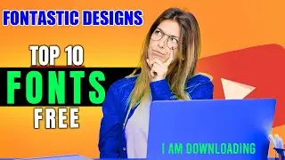 10 Pro Level FREE Fonts for YouTube Thumbnails