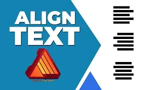 How to align text in affinity publisher