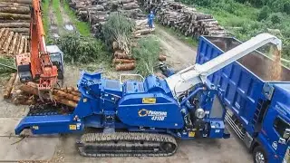 Amazing Dangerous Powerful Wood Chipper Machines in Action, Fastest Tree Shredder Machines Working