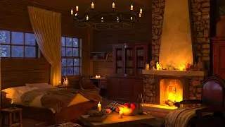 Cozy Winter Hut - Relaxing Blizzard and Snowstorm Sounds with Heavy Wind for Sleep, Relax, Study