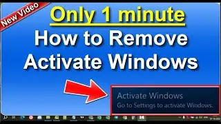 remove activate windows watermark windows 10 / windows 11 | New Video