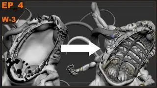 ZBRUSH time-lapse SCULPTING CREATURE EP_4