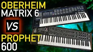 OBERHEIM MATRIX 6 vs SEQUENTIAL PROPHET 600: Live Vintage Synth Shoot-Out!