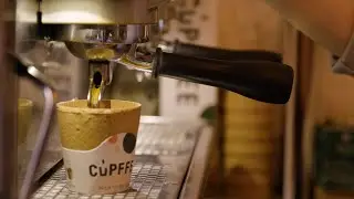 Cupffee - Crispy wafer edible coffee cup